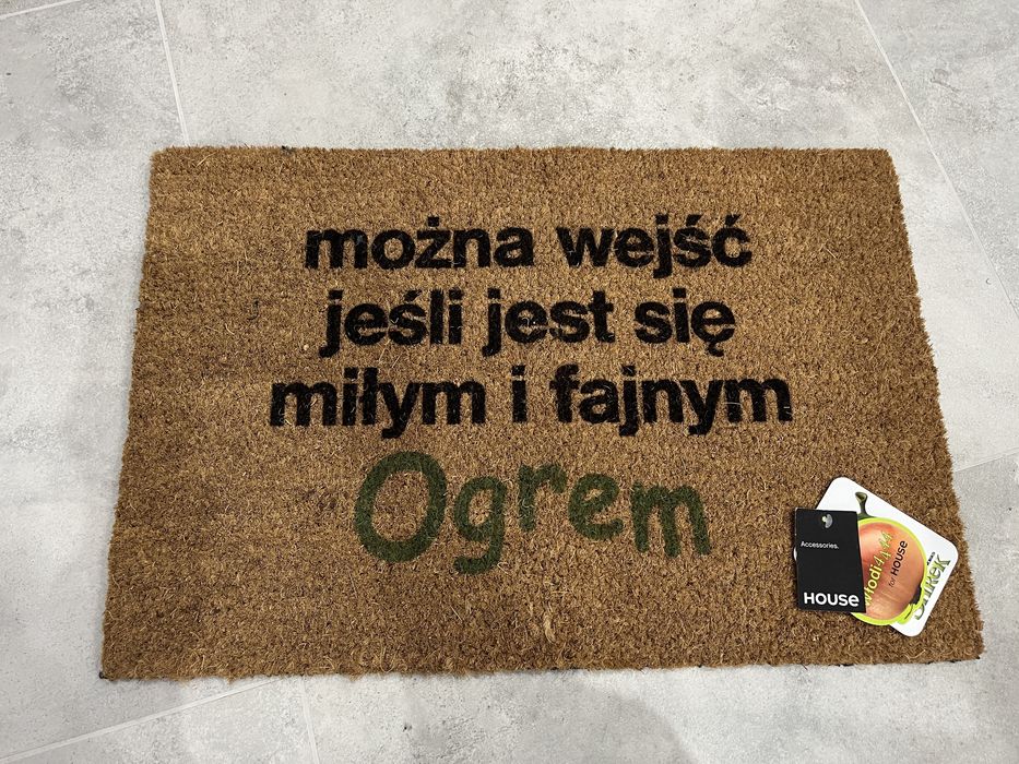 Wycieraczka shrek z napisem, ogr, House