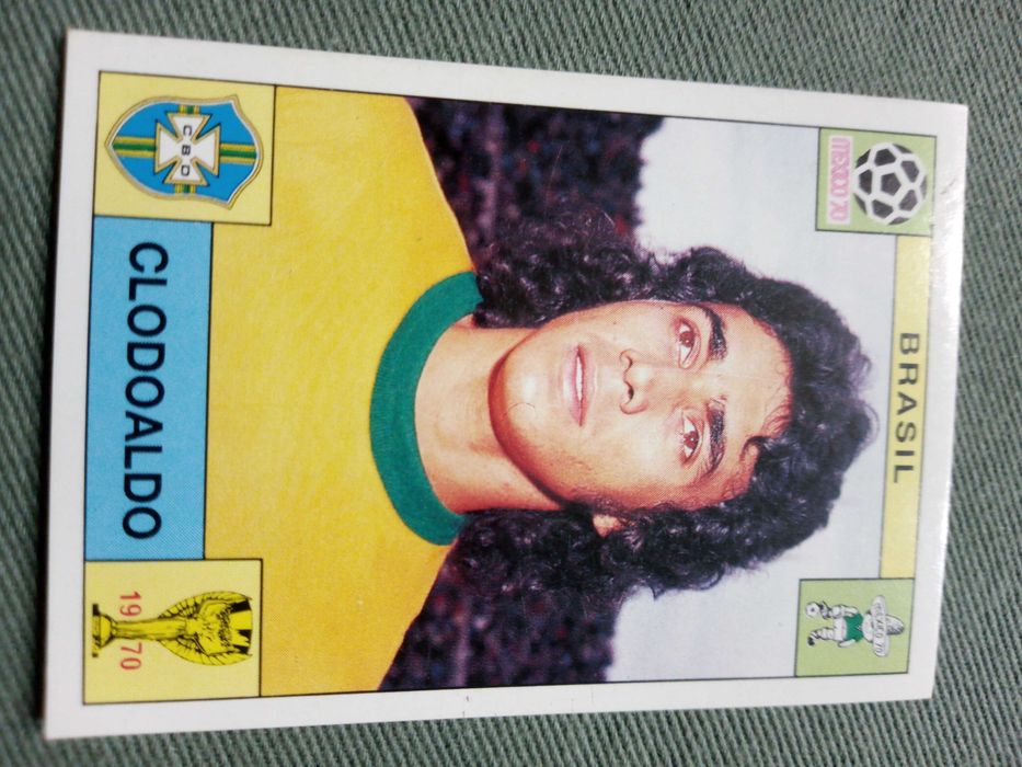 Cromo Panini World Cup Story de Clodoaldo no Mundial 70