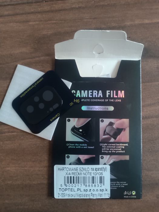 Szkło Na Aparat Obiektyw Xiaomi Redmi Note 10 10s Nowe