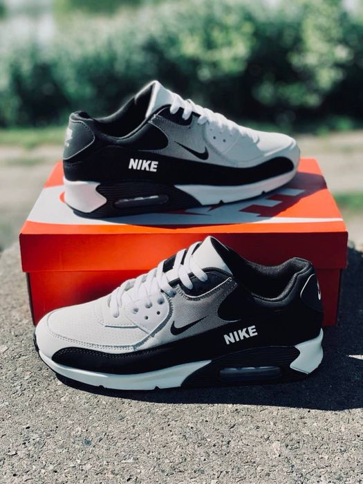 Nike air max 90 чоловічі • чорно білі кросовки найк • літні чоловічі найки • шкіряні кросовки найк • аір макси • найки 90