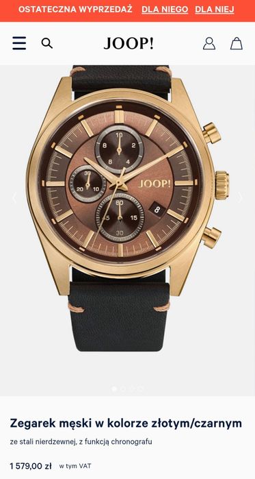 Zegarek JOOP, mechanizm SEIKO