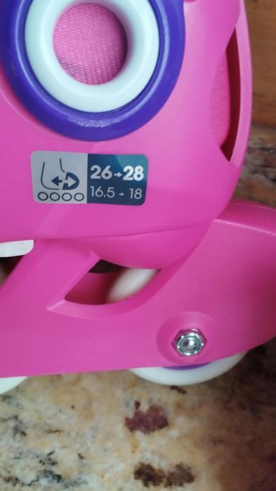 Patins Cor-de-Rosa para Criança