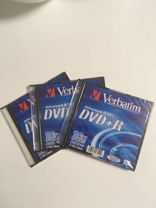 Płyty Verbatim DVD+R nowe w pudełkach + cd-r dvd+r