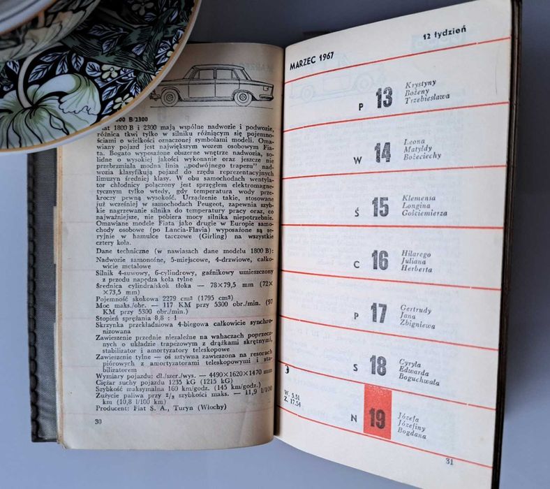 Kalendarz młodego technika 1967r.