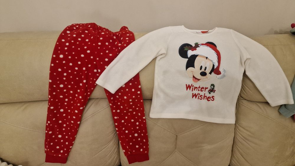 Теплі флісові піжами 110-116, 116-122