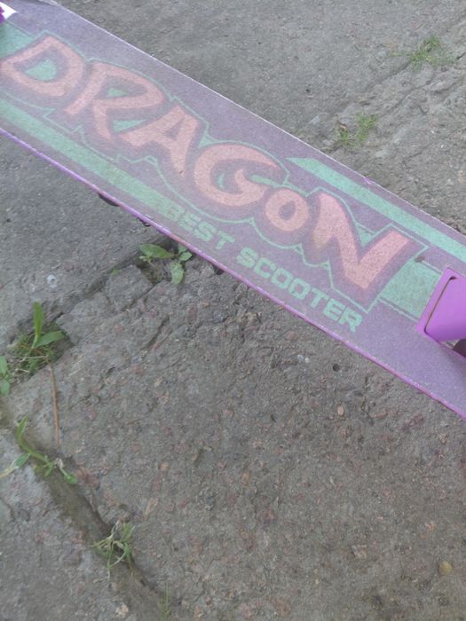 Продам самокат двоколісний фіолетовий складний Best Scooter Dragon