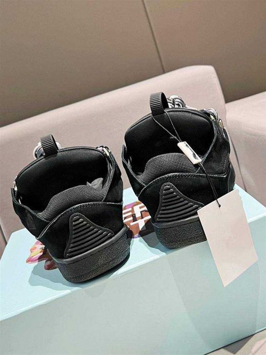 (БЕЗ ПЕРЕДОПЛАТИ) Lanvin Curb Sneakers ланвін карб снікерс чорні опіум