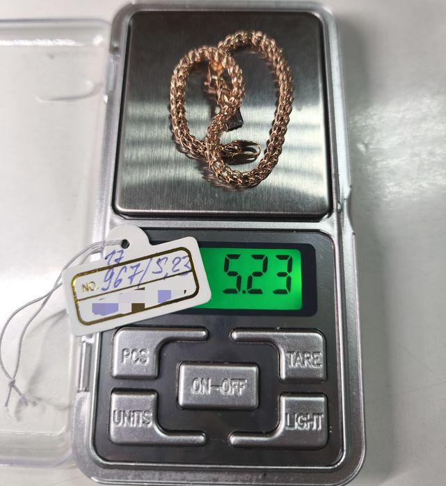 Браслет золотой с подвеской 17см (5.23гр)