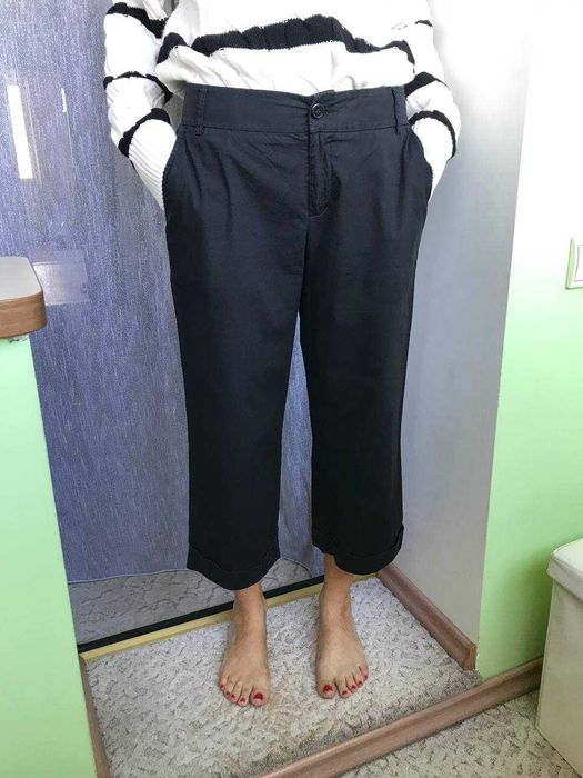 Бриджи черные укороченные