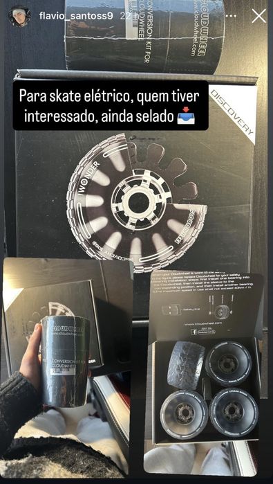 Rodas de skate eletrico discovery novo