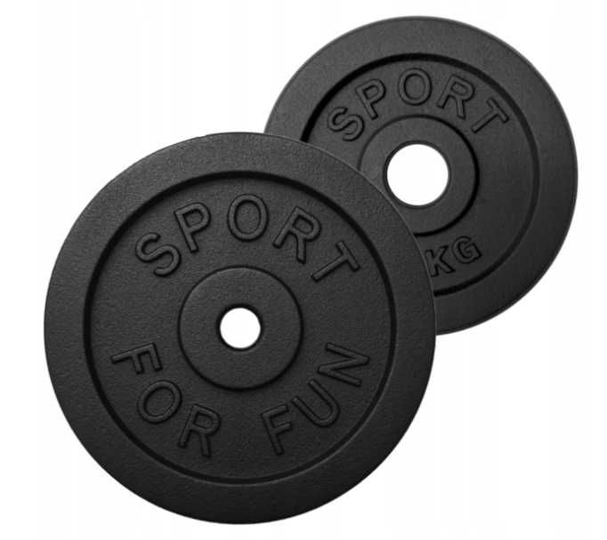 Hantle żeliwne walizka 2x15 kg żeliwo obciążenie żeliwne 30kg