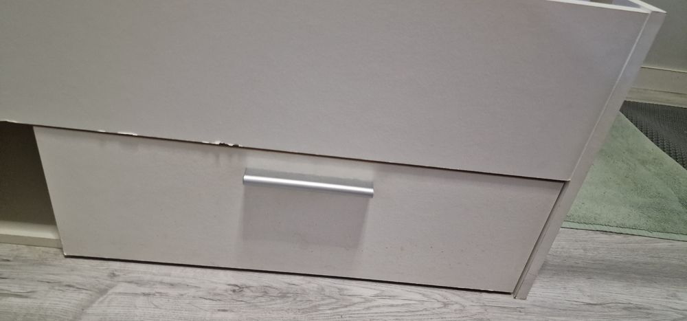 Cama de Solteiro Branca + colchão