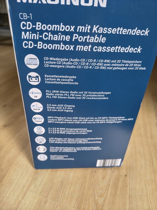 Radioodtwarzacz. Boombox Maginon