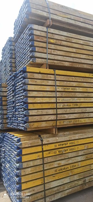 Dźwigary DOKA Blaty Sklejka Podpory Stemple Trójnogi Ocynk Głowice