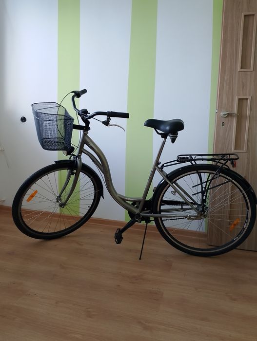 Rower unisex city miejski z koszykiem