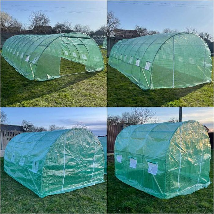 Теплиця РІЗНІ РОЗМІРИ Парник труба 25мм плівка ТРЬОХШАРОВА Польша Нові