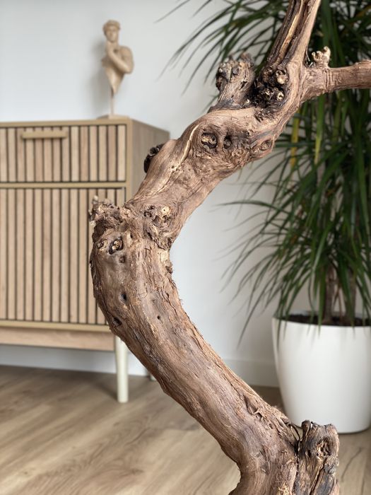 Escultura em Videira Natural – Peça Única (Tratamento Natural)