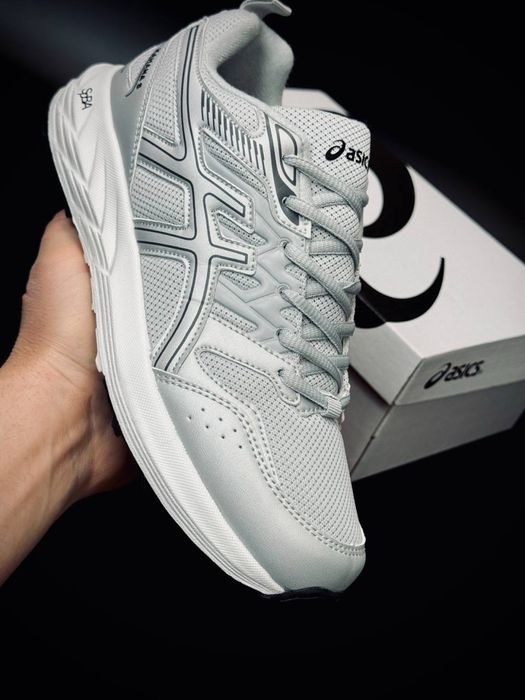 Мужские кроссовки Asics Gel серые комфортные кросовки асикс