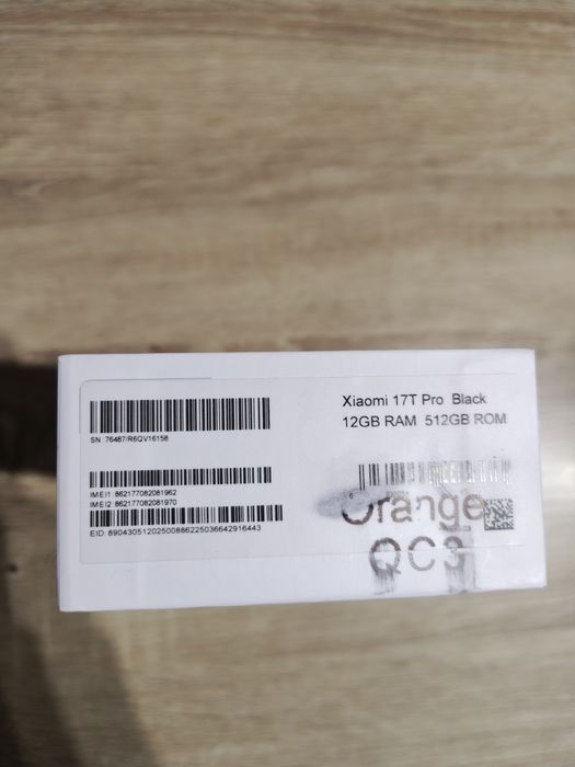 Xiaomi 17t pro 12/512 GB czarny