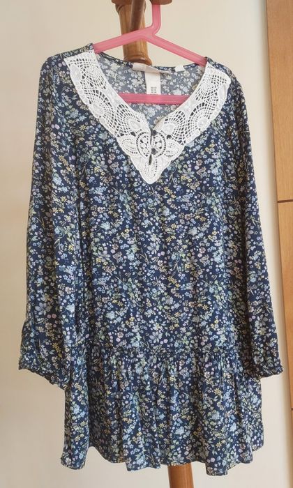 Vestido Fluído c/ Renda, T 7-8