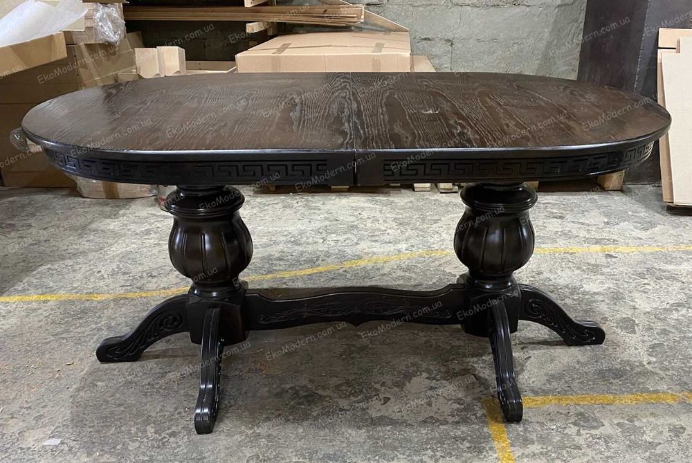 Стіл обідній для кухні і вітальні 160-280см з дерева Бук від виробника