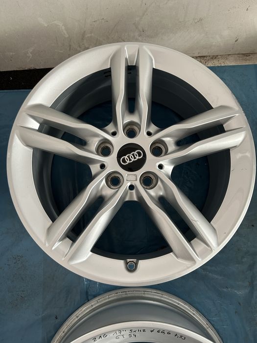 216 Felgi Aluminiowe AUDI R 17 5x112 otwór 66,6 Bardzo Ładne