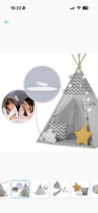 Namiot dziecięcy tipi 165 cm