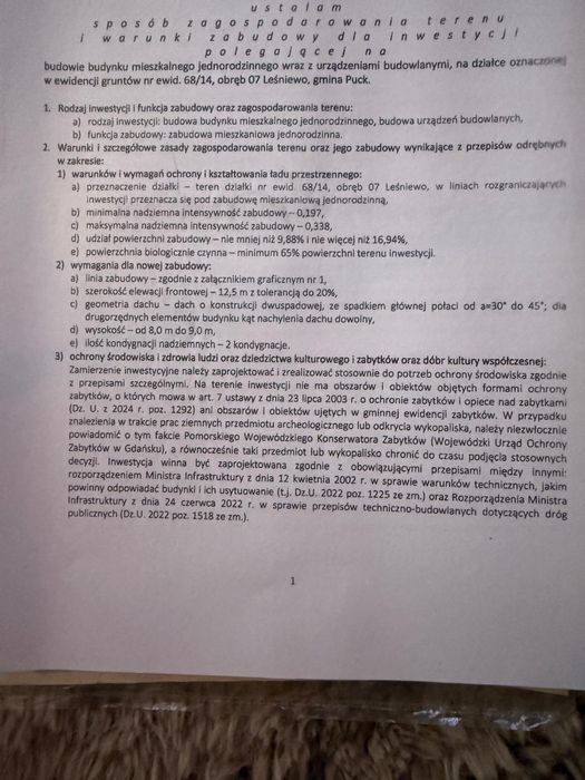 Atrakcyja działka w Leśniewie