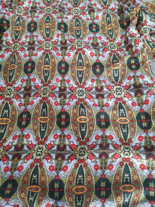 Folkowa tunika boho z ażurem koronka haft kwiatowy wzór r L 40