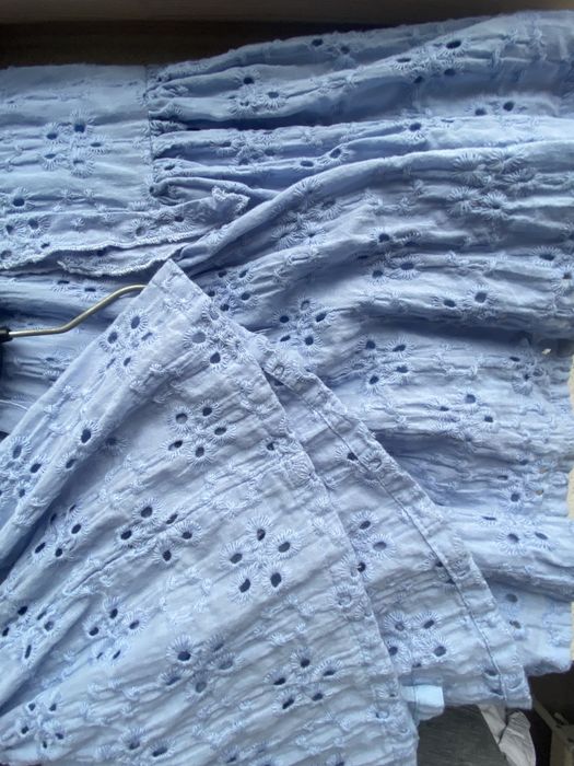 Sukienka haftowana allure blue by Krawcowa