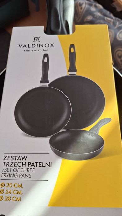 Zestaw trzech patelni Valdinox