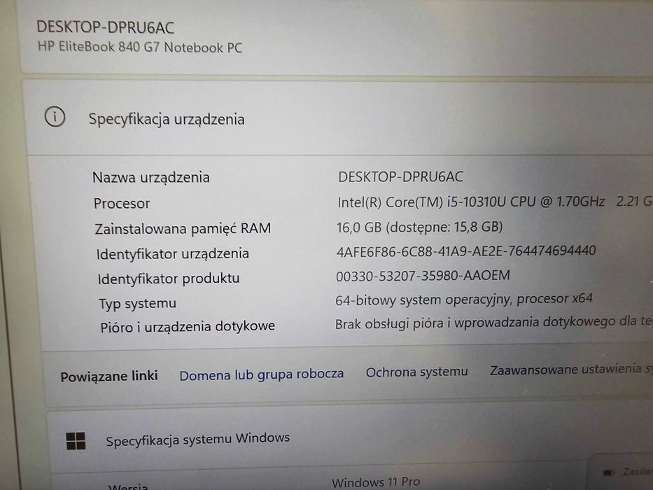 LAPTOP HP ELITEBOOK 830 G8/I5-1145G7/16GB/512GB/Bioskom Gwarancja