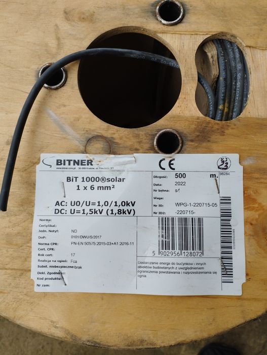 Кабель для сонячних панель