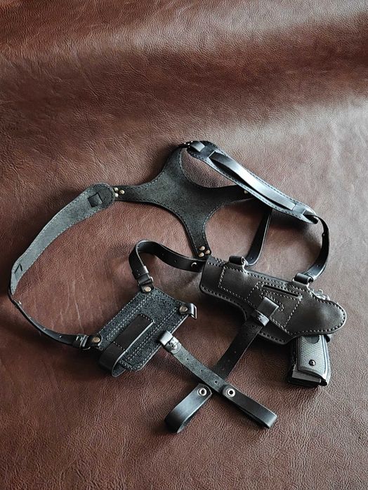 Шкіряна кобура для Beretta M9,  Беретта, кобура Beretta 92 FS, Шкіряна оперативна кобура для пістолета Beretta M9 чи Beretta 92F (92FS)