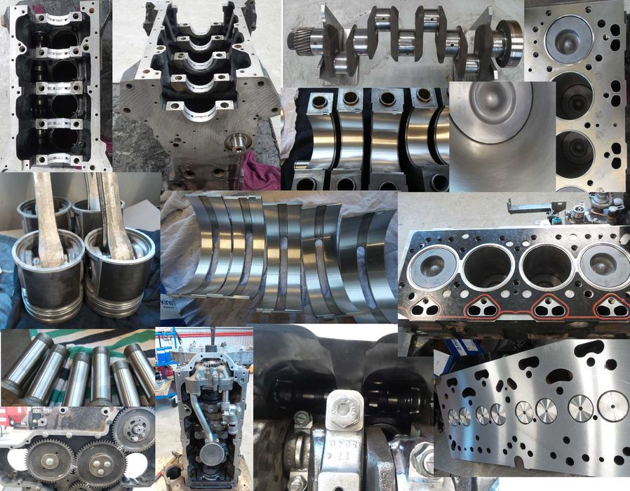 Remont silnika - Perkins 1004 - koparka ładowarka kruszarka itp