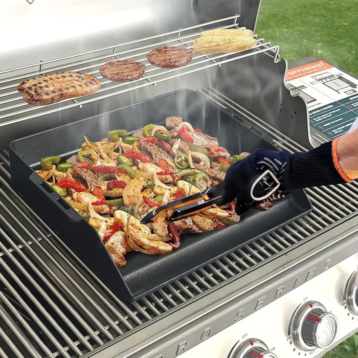 Żeliwna taca do grillowania