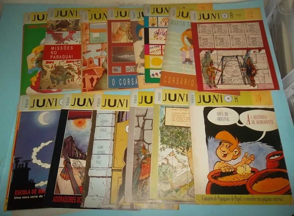 "Público Junior" e "Correio Juvenil", suplementos com banda desenhada.