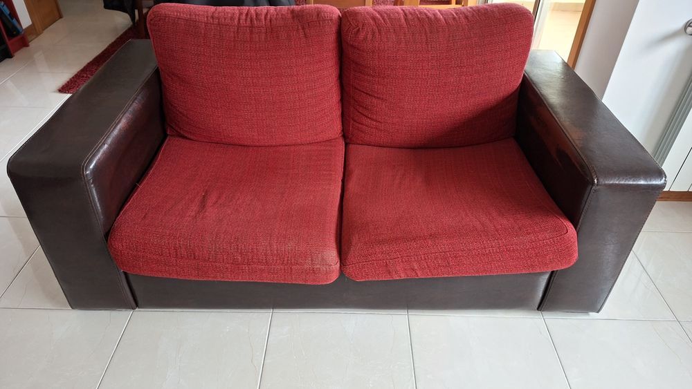 Sofá 2 lugares – conjunto de 2 – bom estado