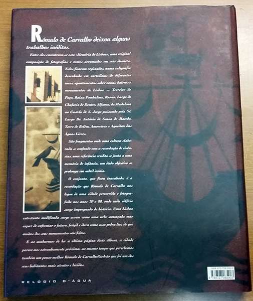 Rómulo de Carvalho - Memória de Lisboa (RARIDADE) 1ªed.