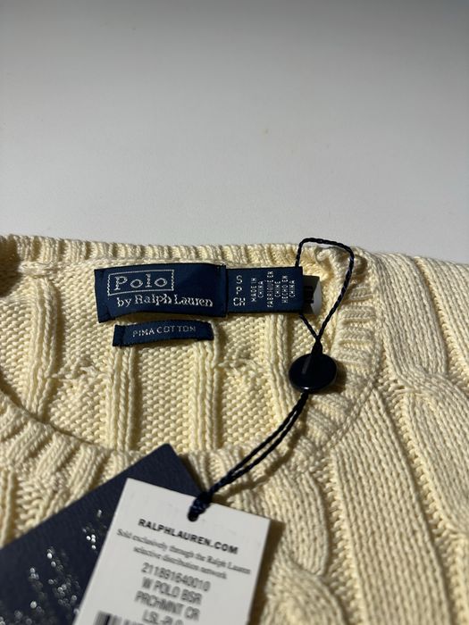 Polo Ralph Lauren - Camisola de malha bege (Pima Cotton)