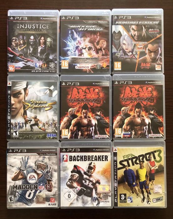 Sony PlayStation 3: Mortal Kombat, Tekken Persona Folklore Kkller is Dead, UFC Valkiria Fight Night Champion, Asuras Wrath Catherine Soul Calibur