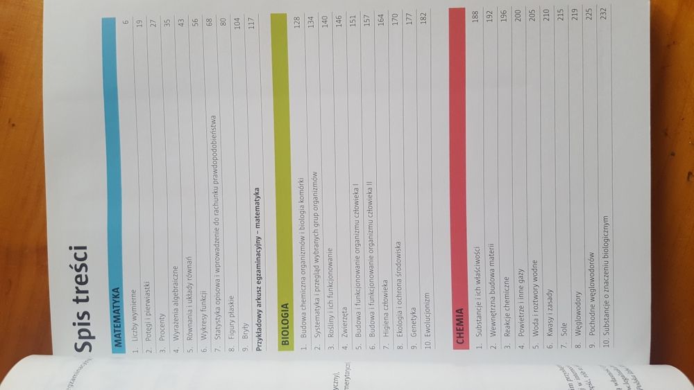 Egzamin gimnazjalny, repetytorium. Część matematyczno-przyrodnicza