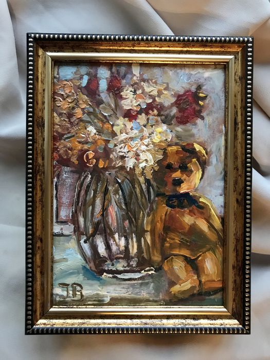 Картина Масло 13х18 см Натюрморт Живопись