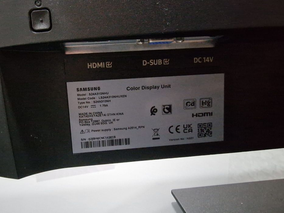 Monitor preto Samsung
