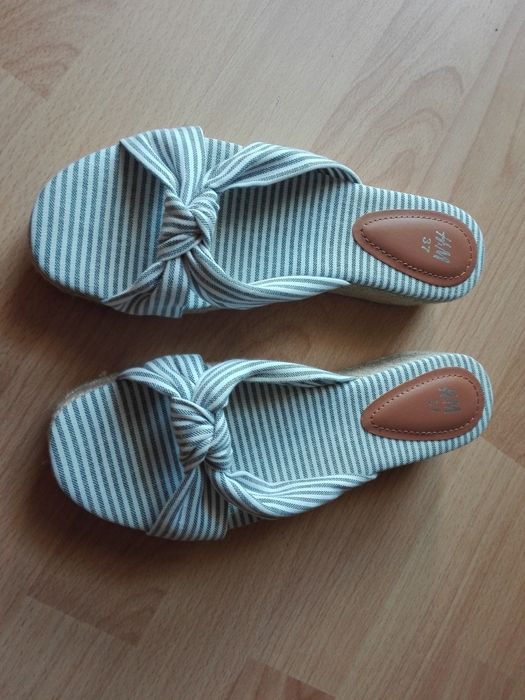 Klapki na platformie H&M rozm. 37 Nowe