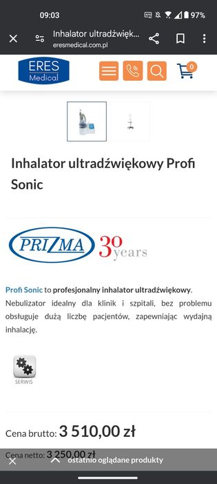 PROFI SONIC Inhalator nebulizator ultradźwięki