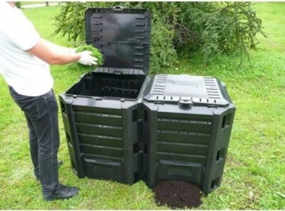 DUŻY kompostownik 800L + e-book GRATIS – 2 segmenty, ogród