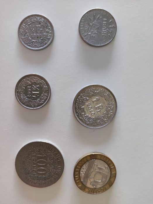Moedas antigas vários países