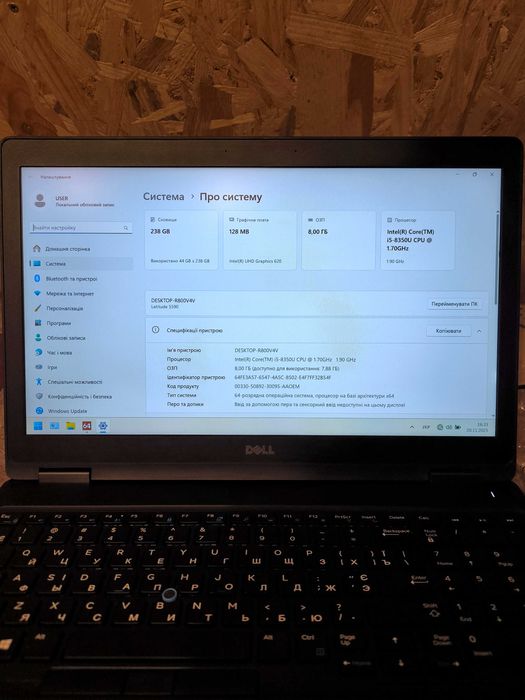 Dell Latitude 5590 б/у, Core i5-8350U, 15.6 FHD, RAM 8Gb, ssd 256Gb