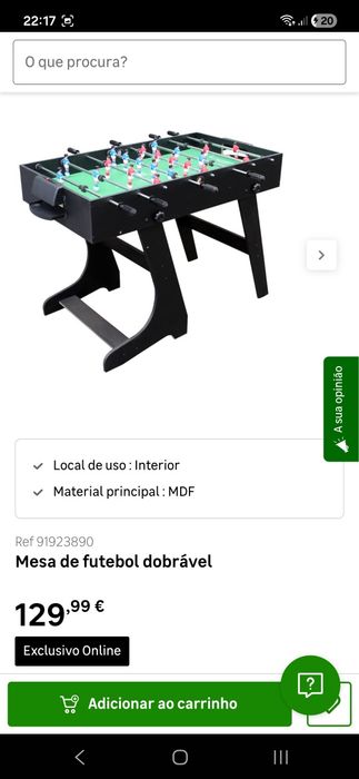 Mesa matraquilhos dobrável